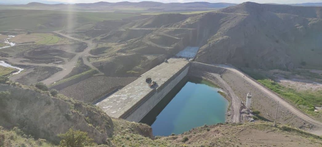 Yerköy İnandık Barajı Sulaması İnşaatında Çalışmalar Devam Ediyor