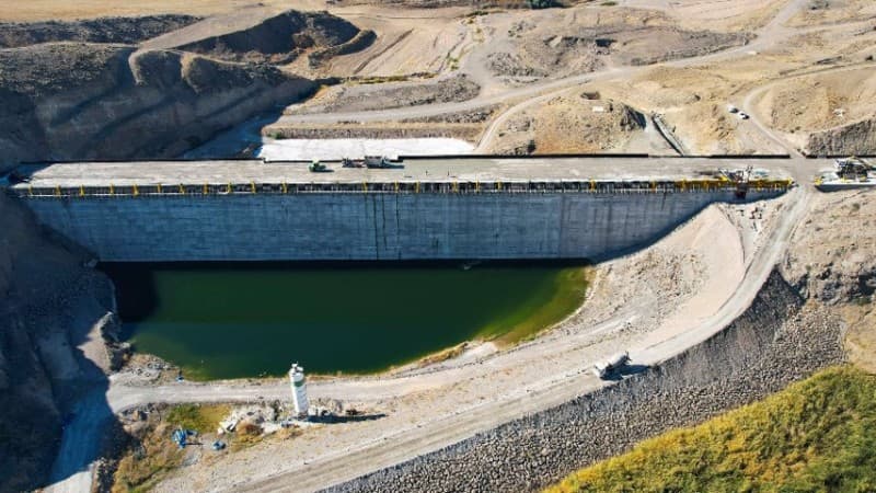 Yerköy İnandık Barajı Sulaması İnşaatında Çalışmalar Devam Ediyor